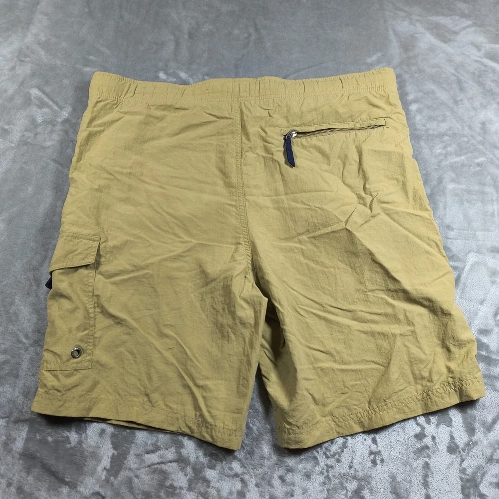 Vintage Polo Ralph Lauren Cargo Swim Trunks Men 37 Brown Surf Board Shorts Lined